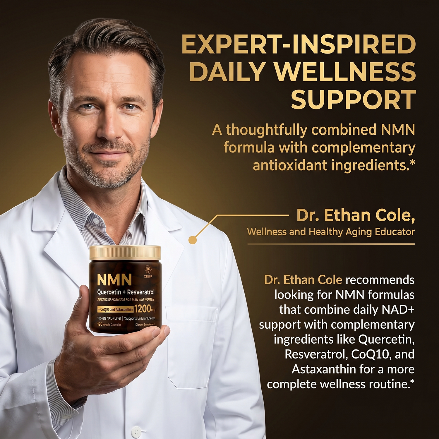ZenUP NMN Supplement 120ct bottle in 120 veggie capsules format thumbnail 7